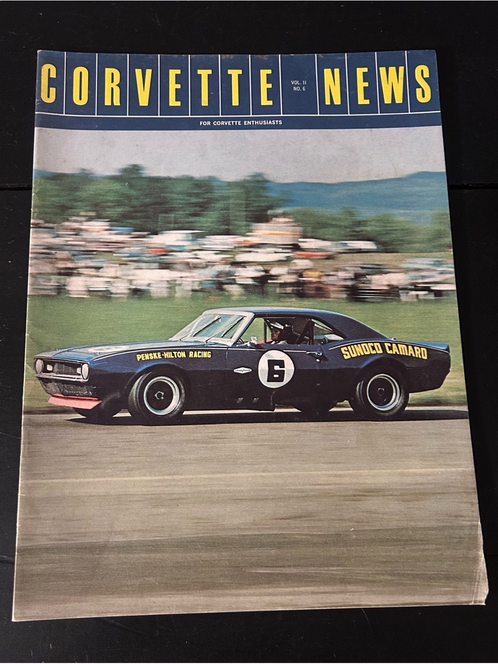 1968 Corvette News Vol. II No. 6 Magazine Mark Donohue Sunoco Camaro